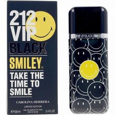 Carolina Herrera 212 VIP Black Smiley Take The Time To Smile EDP 100ml - Thescentsstore